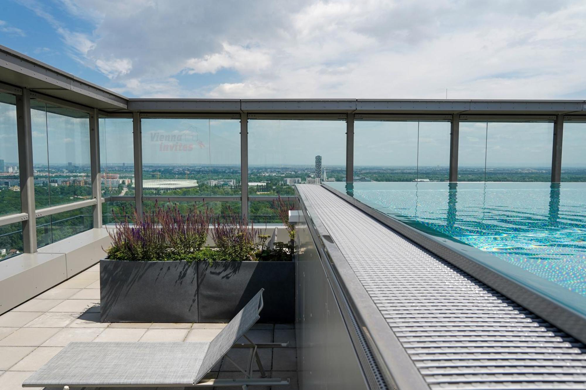 Triiiple 7Heaven - Amazing View On Top Floor With Rooftop Pool Wien Exterior foto